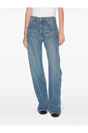Jeans Betiane a gamba dritta in denim ISABEL MARANT | PA0484FAC1H01I30BU